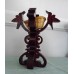 humming bird POT POURRI HOLDER or display stand handmade mahogany NEW   183376741929